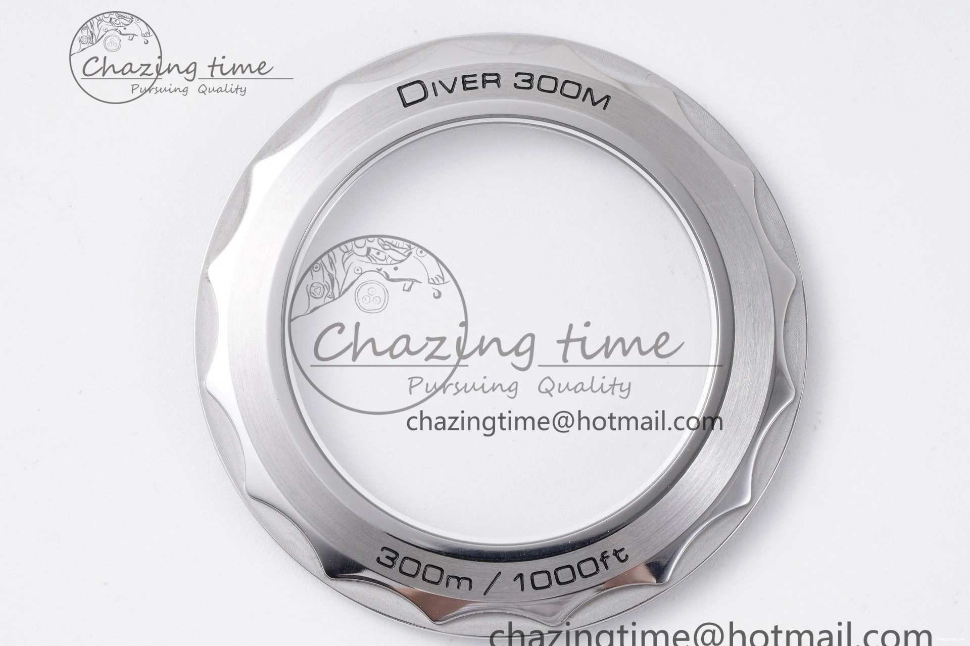 0417 Fashionable Seamaster Diver 300M ZF 1:1 Best Edition Blue Ceramic Blue Dial on Blue Rubber Strap A 7822